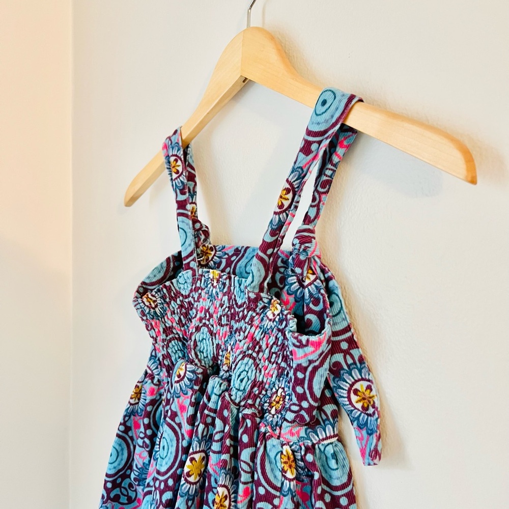 Paint by Numbers Matilda Jane Colorful Corduroy Kids Overall Dress Girls 8 - Picture 4 of 5